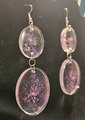 Pink and Purple Galaxy earrings 