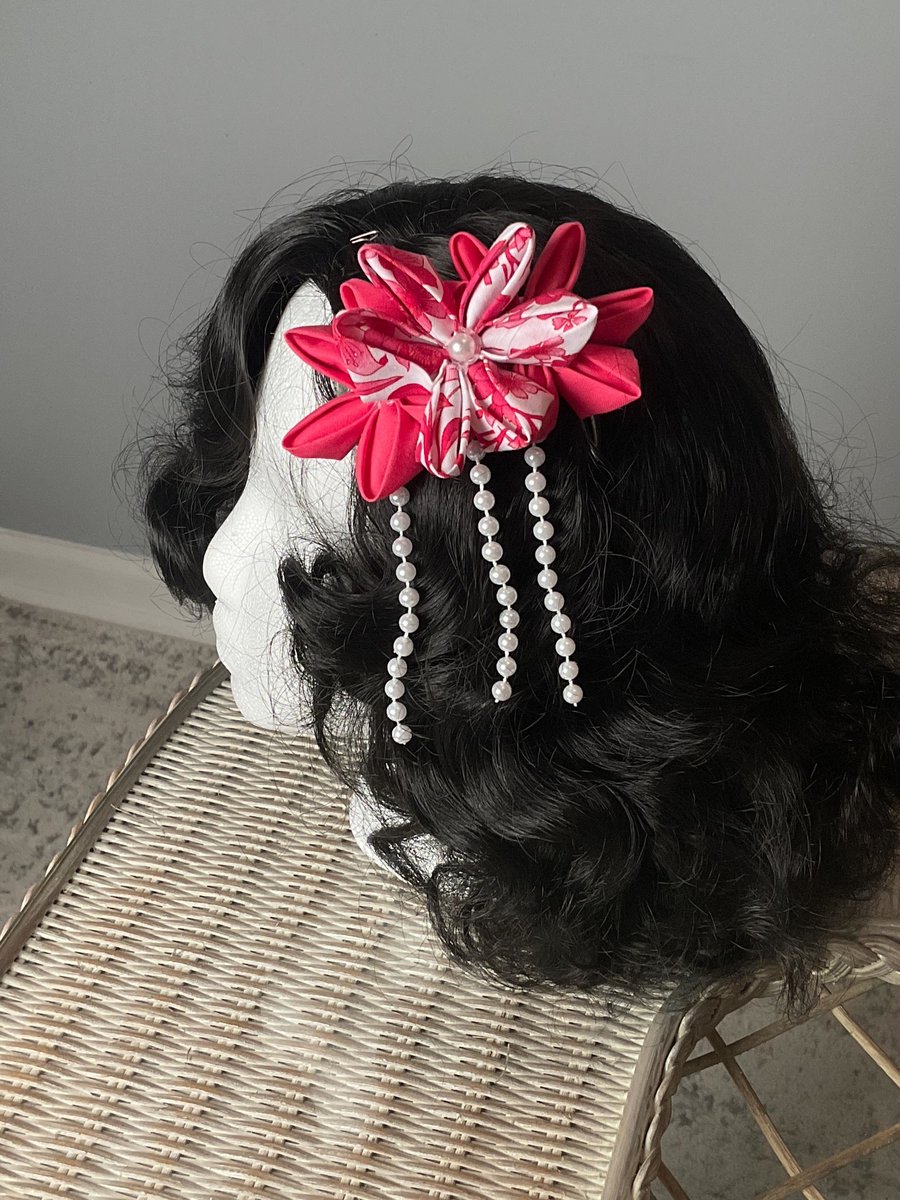 Kanzashi Flower hair comb